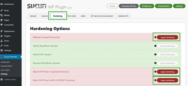 Sucuri Wp plugins