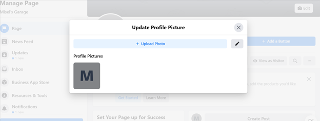 Setting up Profile Image