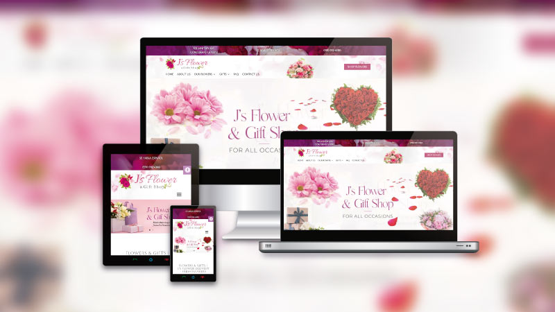J’s Flowers & Gift Shop Website