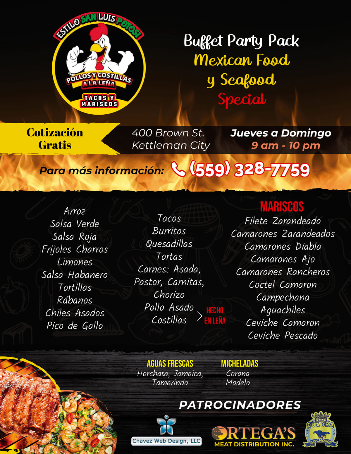 menua Mexican Food Menu Design