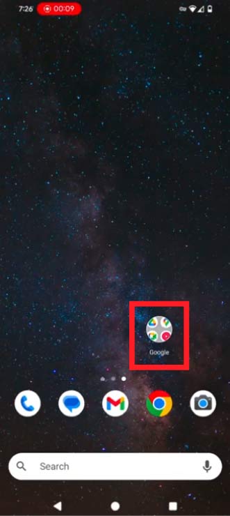 Make sure you are signed in to your Gmail account, and click on the Google Drive icon