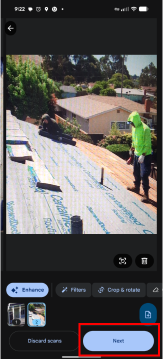 select the images you want