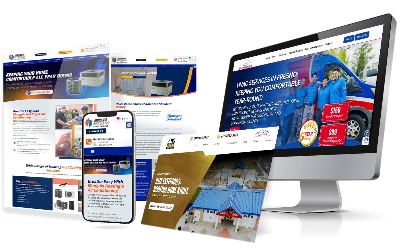 Top HVAC Web Design - Client Portfolio