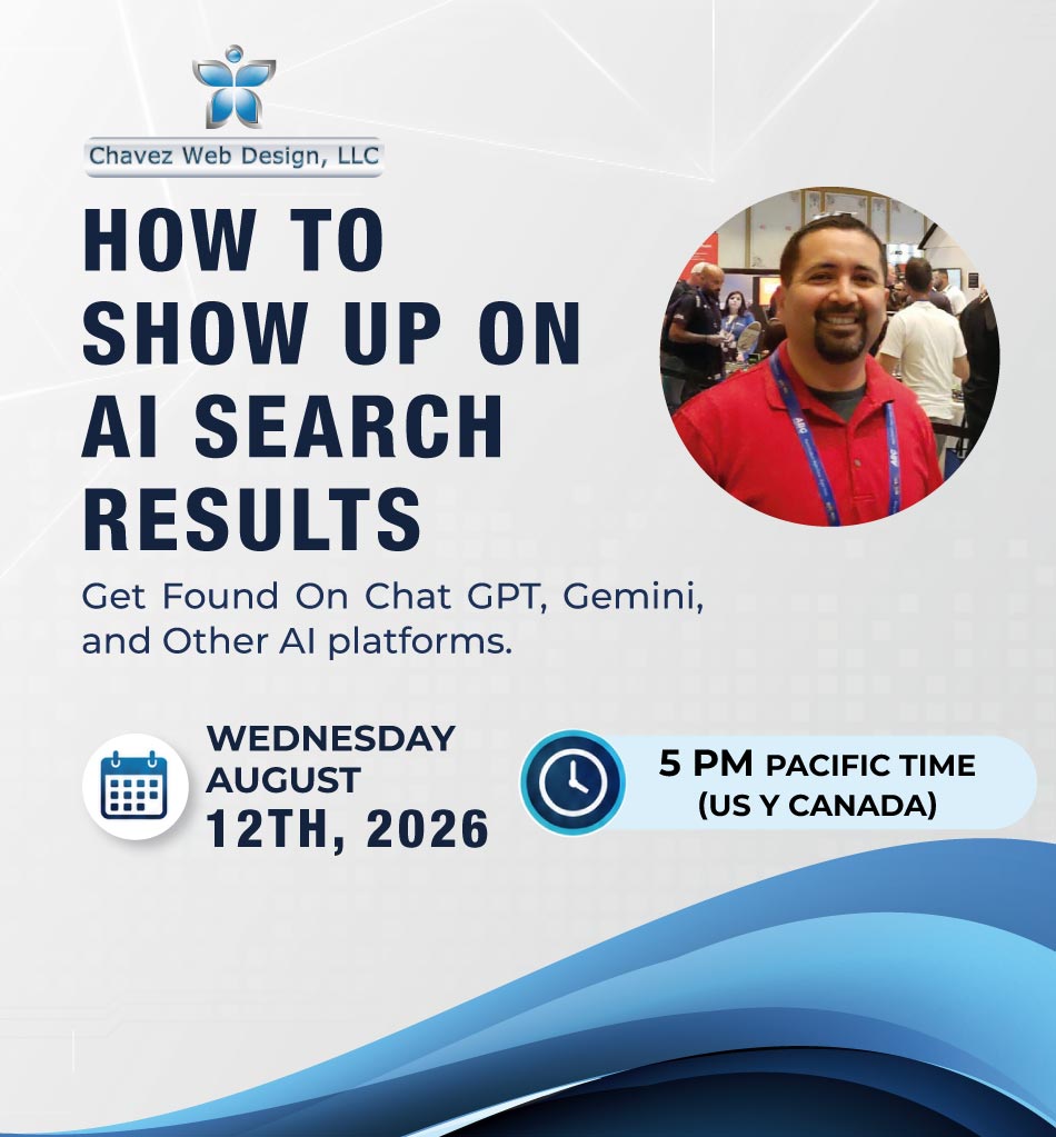 how to show up on ai searches results workshop on august 12th