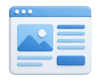website page 3d icon